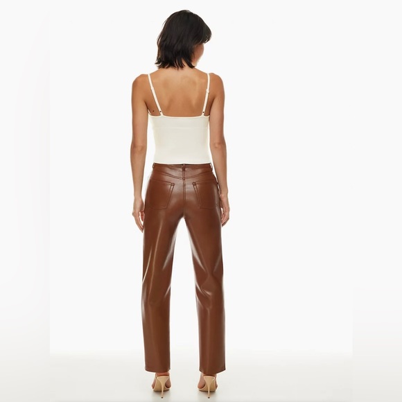Wilfred Black Faux Leather Pants - Picture 5 of 8